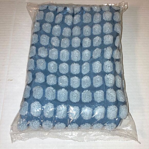 IKEA SVARTPOPPEL Pale Blue Tactile Dots Pattern Pillow Cover 20 x 20 inches - Picture 9 of 12